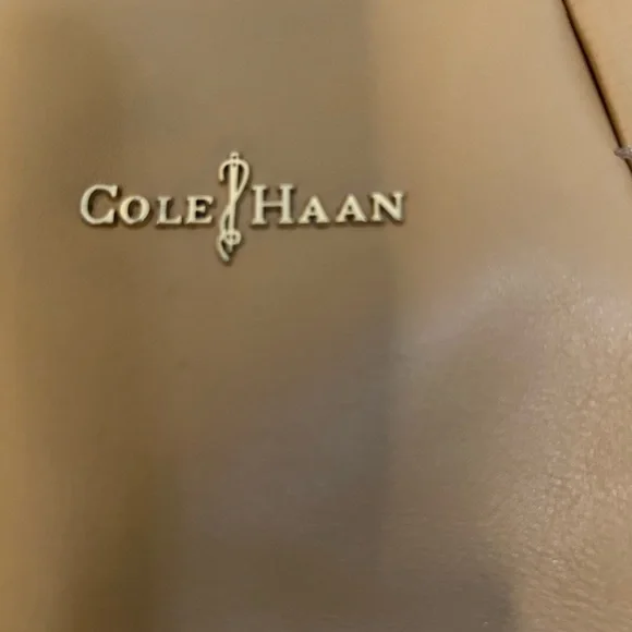 Cole Haan Camel Leather Tote - Picture 2 of 5